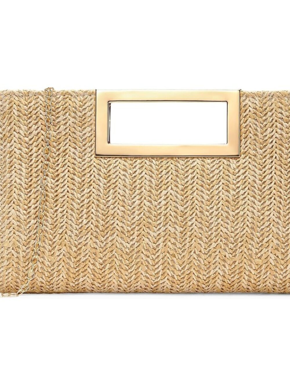 Straw Clutch Handbags Summer Clutch Woven Boho Beach Bags Straw Purses for Women